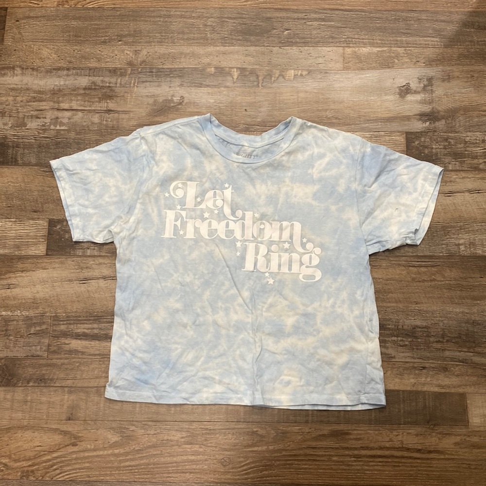 Mighty Fine • Tye Dye “let freedom ring” shirt